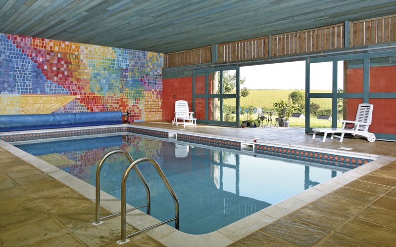 Ashbarton Estate - Ash Barton Estate wedding venue Devon patio swimming pool