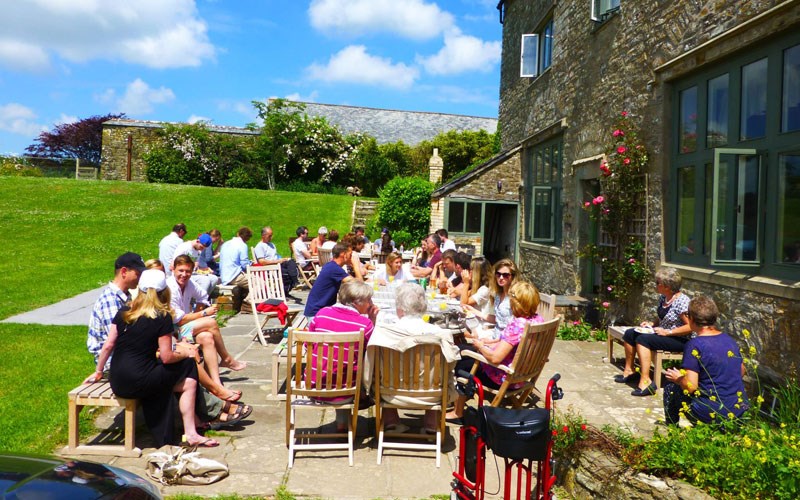 Ashbarton Estate - Ash Barton Estate wedding venue Devon patio