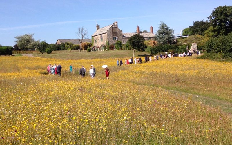 Ashbarton Estate - Ash Barton wedding venue Devon DIY wildflowers