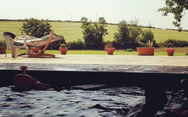 Ashbarton Estate - Ash Barton Estate wedding venue Devon swimming pool patio