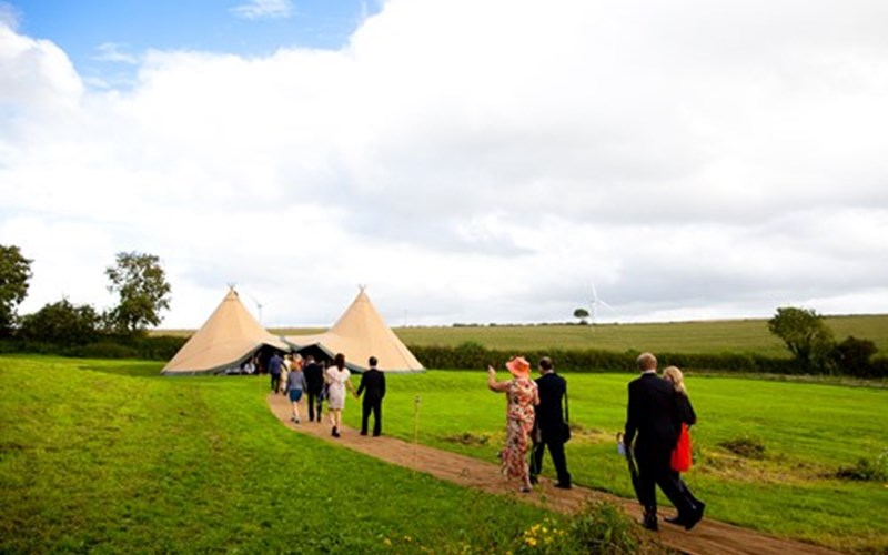 Ashbarton Estate - Ash Barton Estate wedding venue Devon DIY no curfew no corkage festival marquee