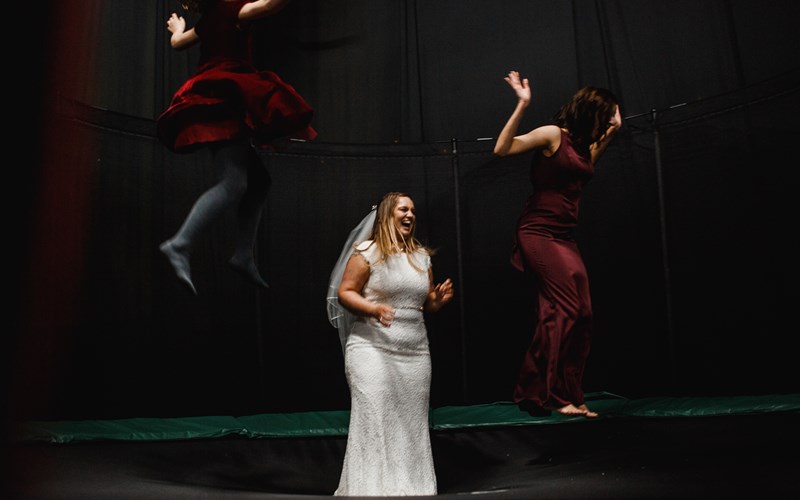 Ashbarton Estate - Ash Barton Estate wedding venue Devon big party barn games room trampoline