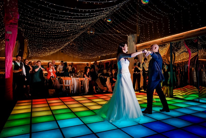 Bride and Groom first dance Ash Barton Devon