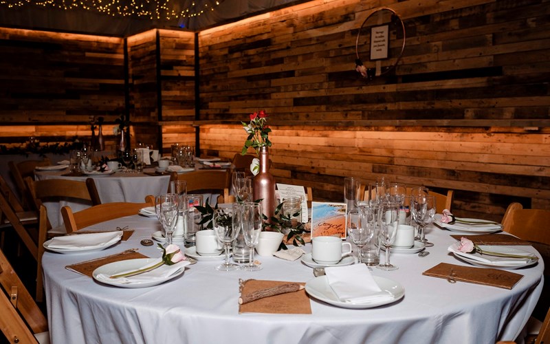 Ashbarton Estate - Ash Barton wedding venue Devon tables