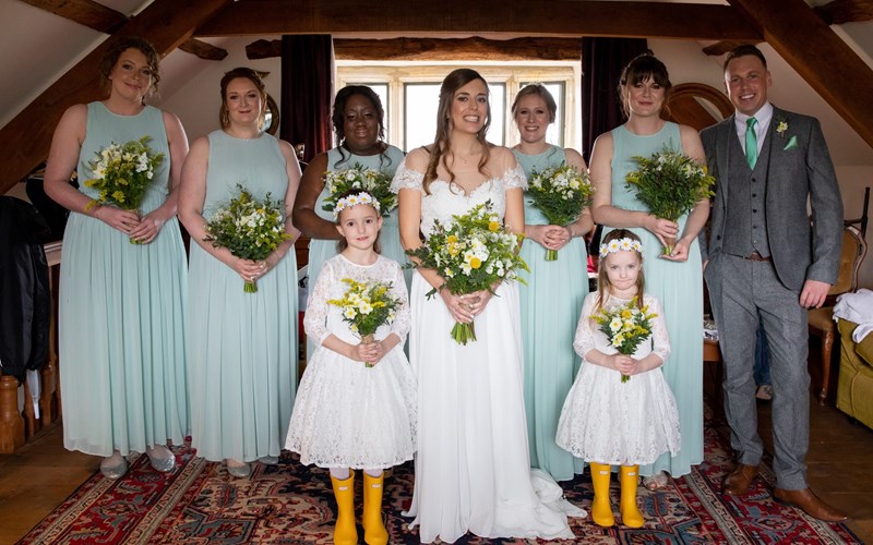 Ashbarton Estate - Ash Barton wedding venue Devon bridesmaid style