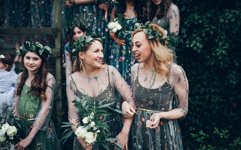 Ashbarton Estate - Ash Barton wedding venue Devon bridesmaids