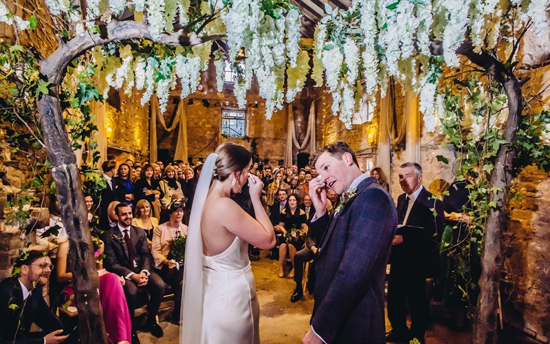 Ashbarton Estate - Ash Barton wedding venue Devon flower arch