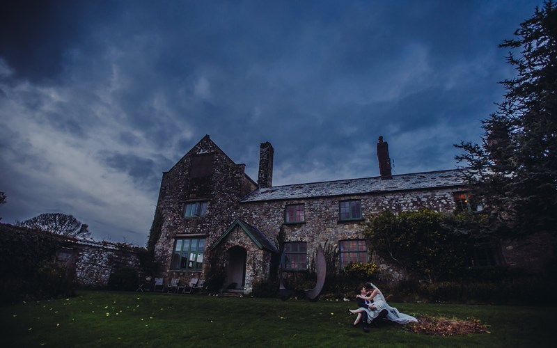 Ashbarton Estate - Ash Barton wedding venue Devon moody sky photography