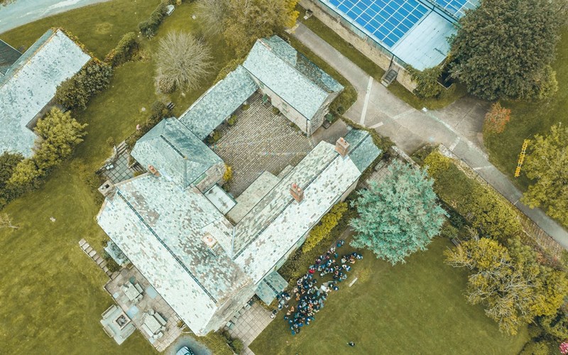 Ashbarton Estate - Ash Barton wedding venue Devon aerial