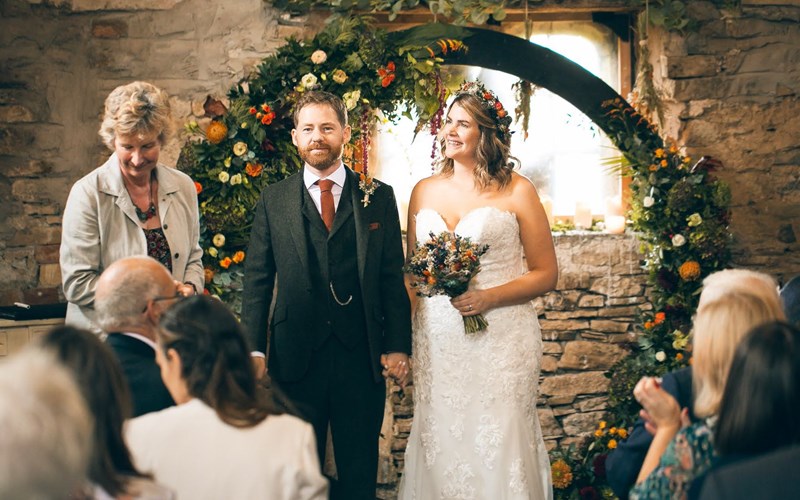 Ashbarton Estate - Ash Barton wedding venue Devon flower arch