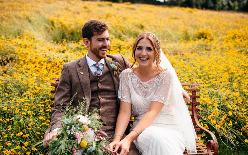 Ashbarton Estate - Ash Barton wedding venue Devon wild flower wedding