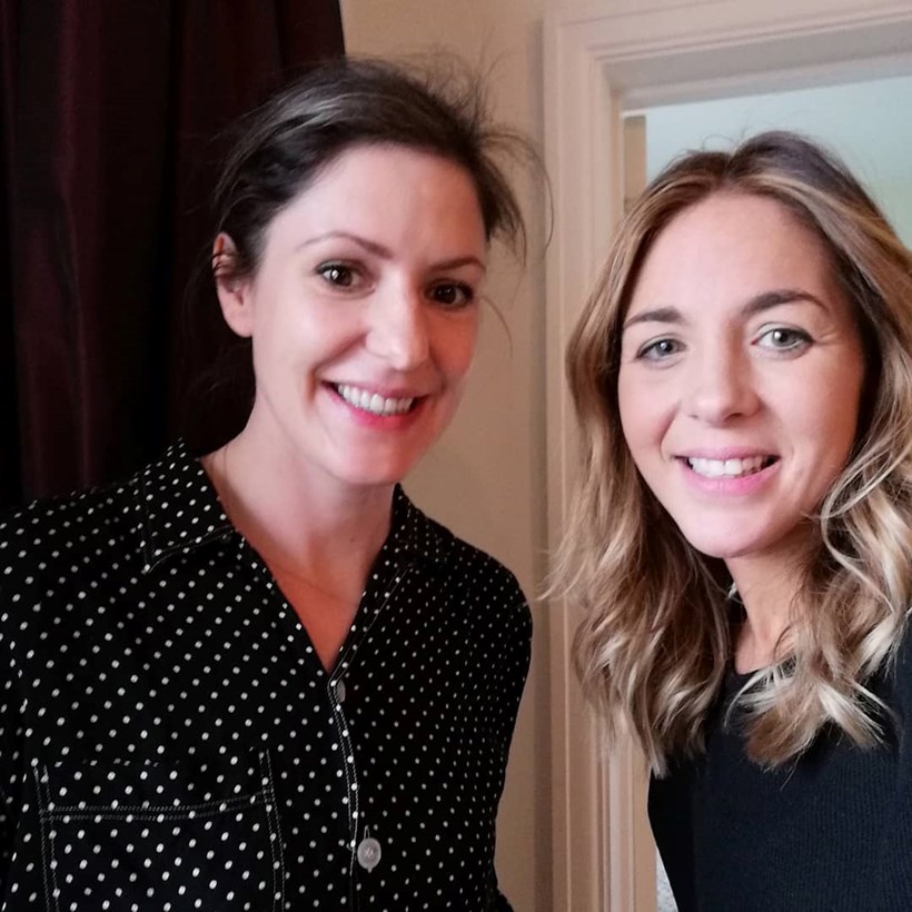 Katharine and Amy hair and make-up artists