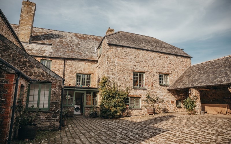 Ashbarton Estate - Courtyard at Ash Barton wedding venue Devon